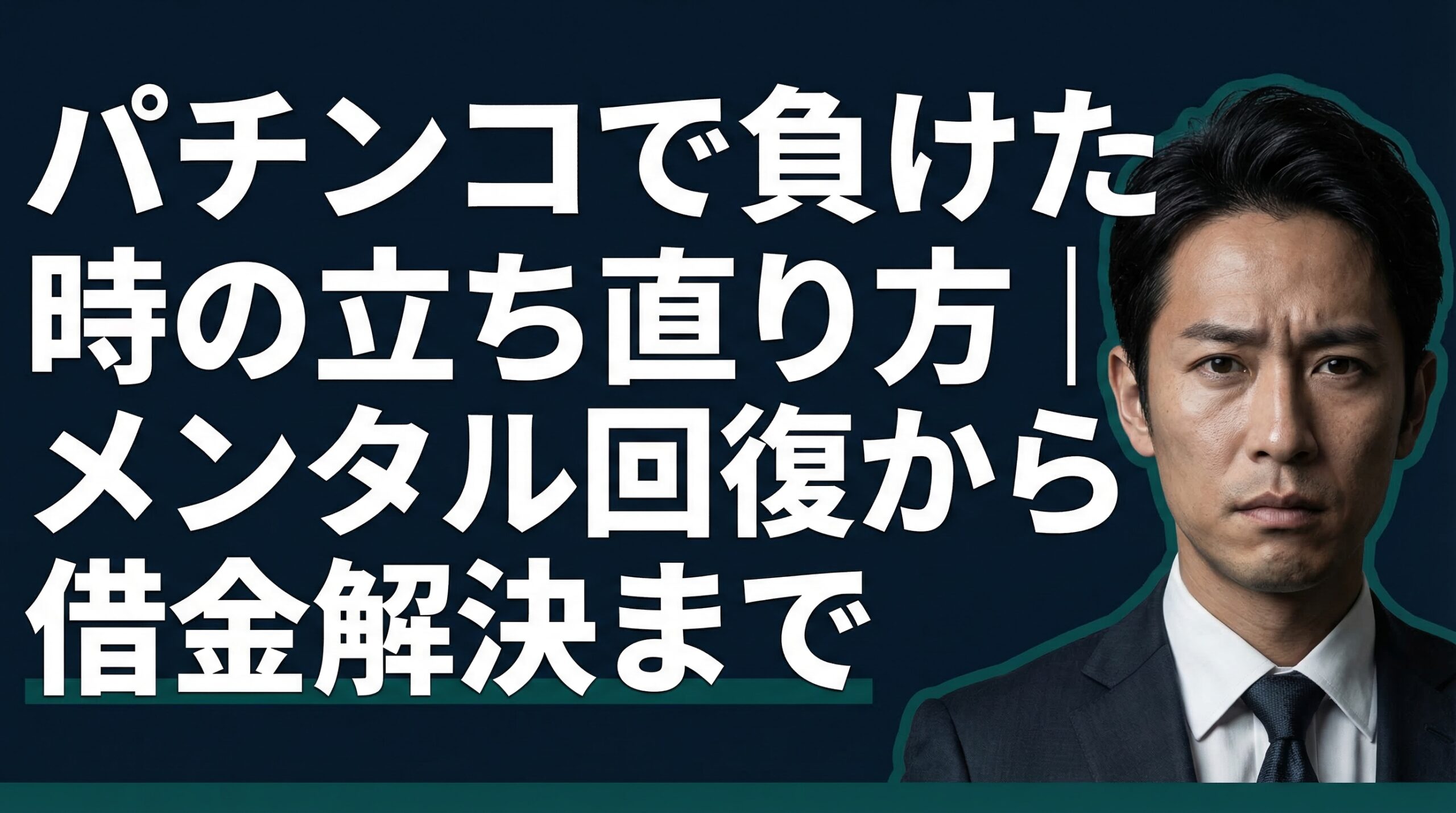 パチンコで負けた時の立ち直り方｜メンタル回復から借金解決まで