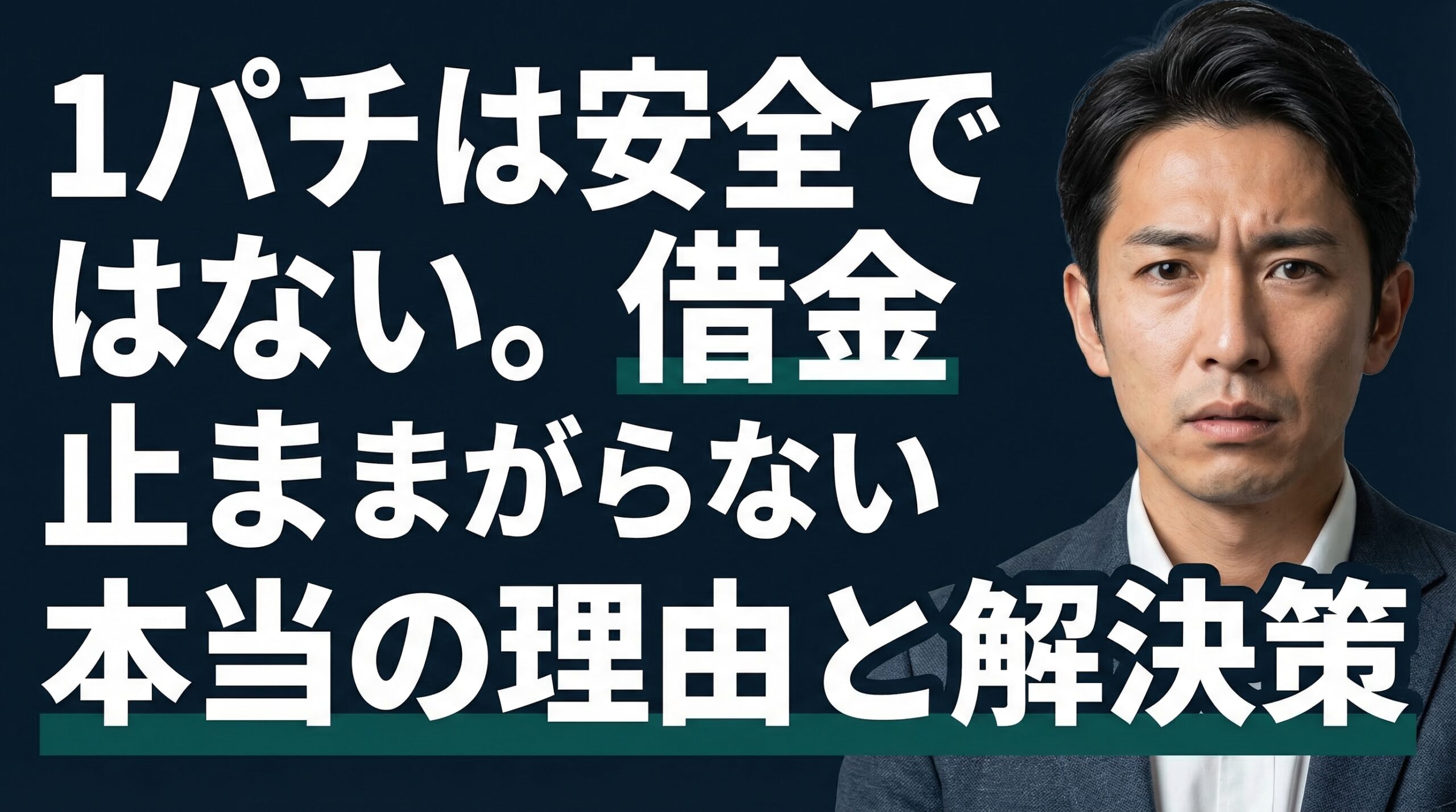 1パチは安全ではない。借金が止まらない本当の理由と解決策