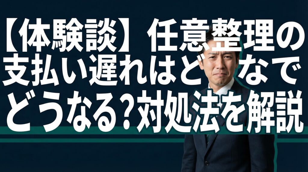【体験談】任意整理の支払い遅れはどうなる？対処法を解説