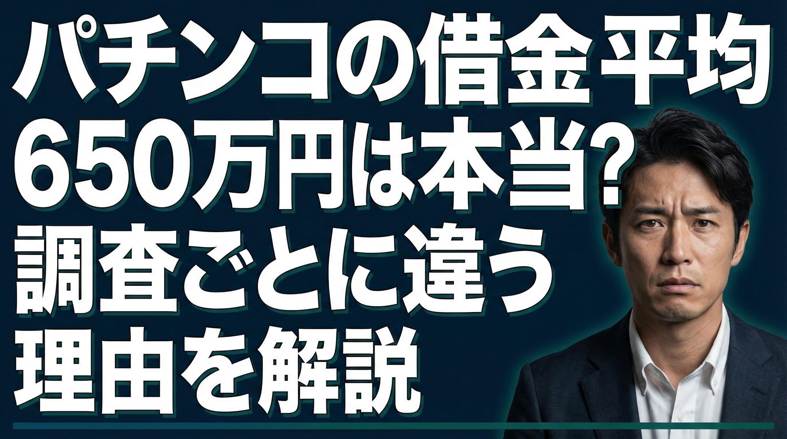 パチンコの借金平均650万円は本当？調査ごとに違う理由を解説