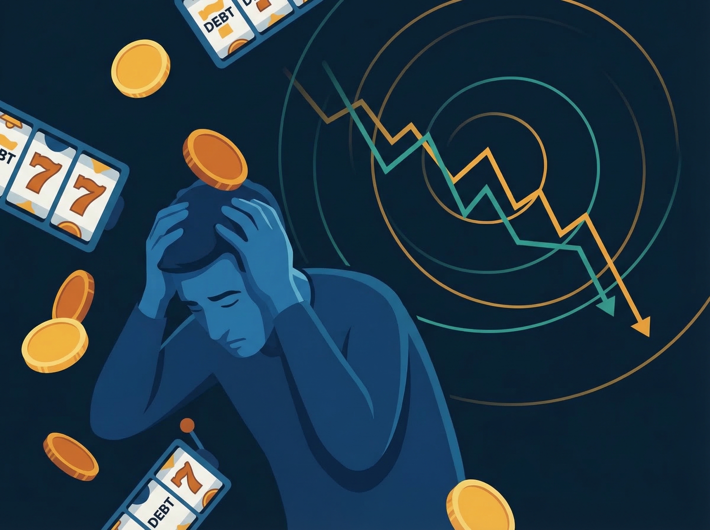 ギャンブル依存症の治療プログラムと回復ロードマップのイメージ画像