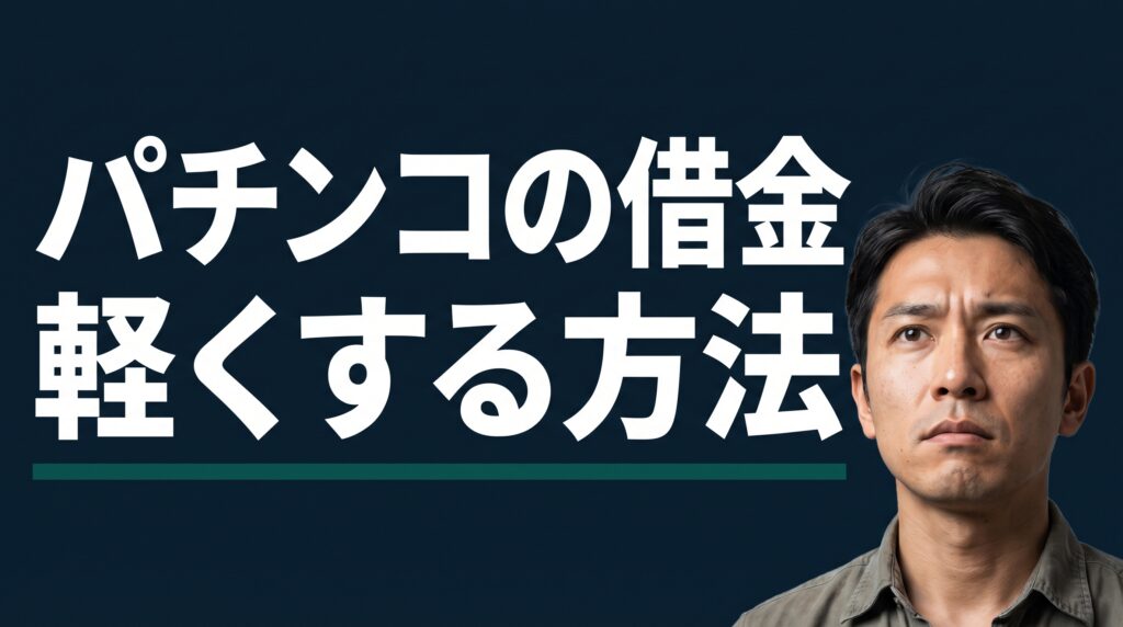 パチンコの借金はどう軽くする？減額の仕組みと無料診断の使い方